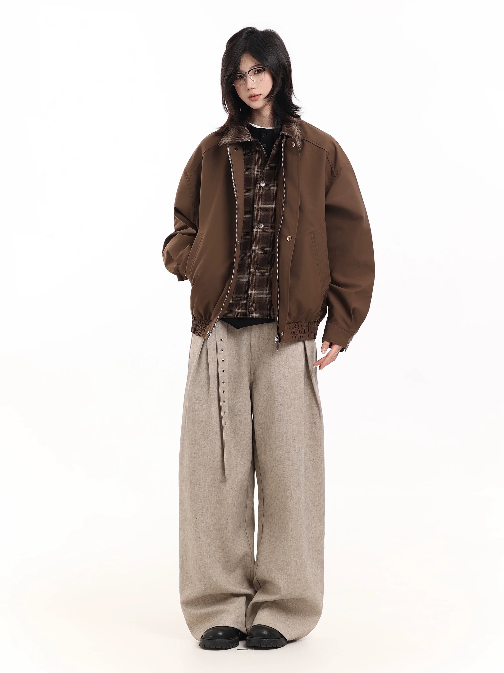 チェックレイヤードブルゾン / CHECK LAYERED BLOUSON | INOCENCE