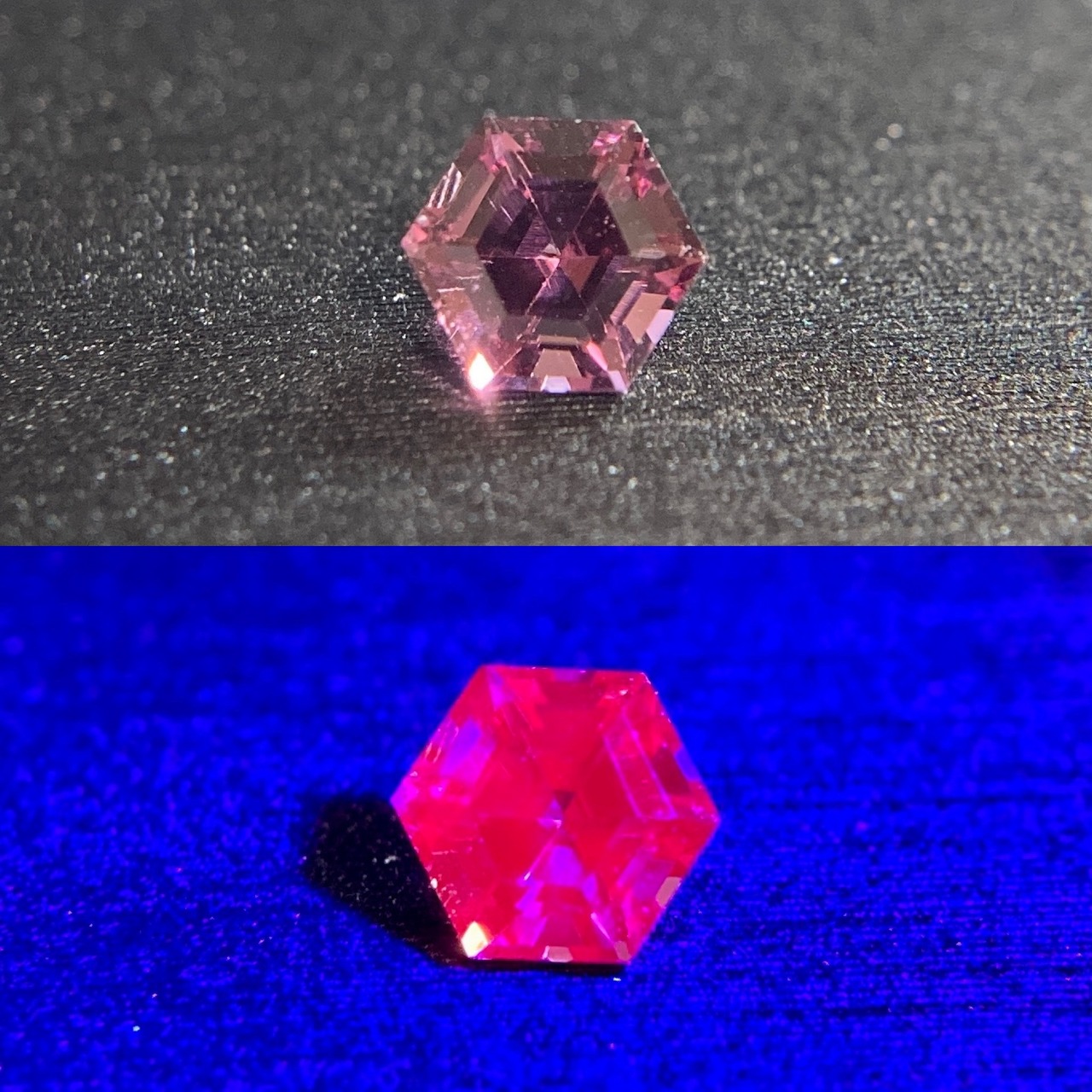 スピネル 0.321ct 紫ピンク 簡易ソーティング付き r-0371