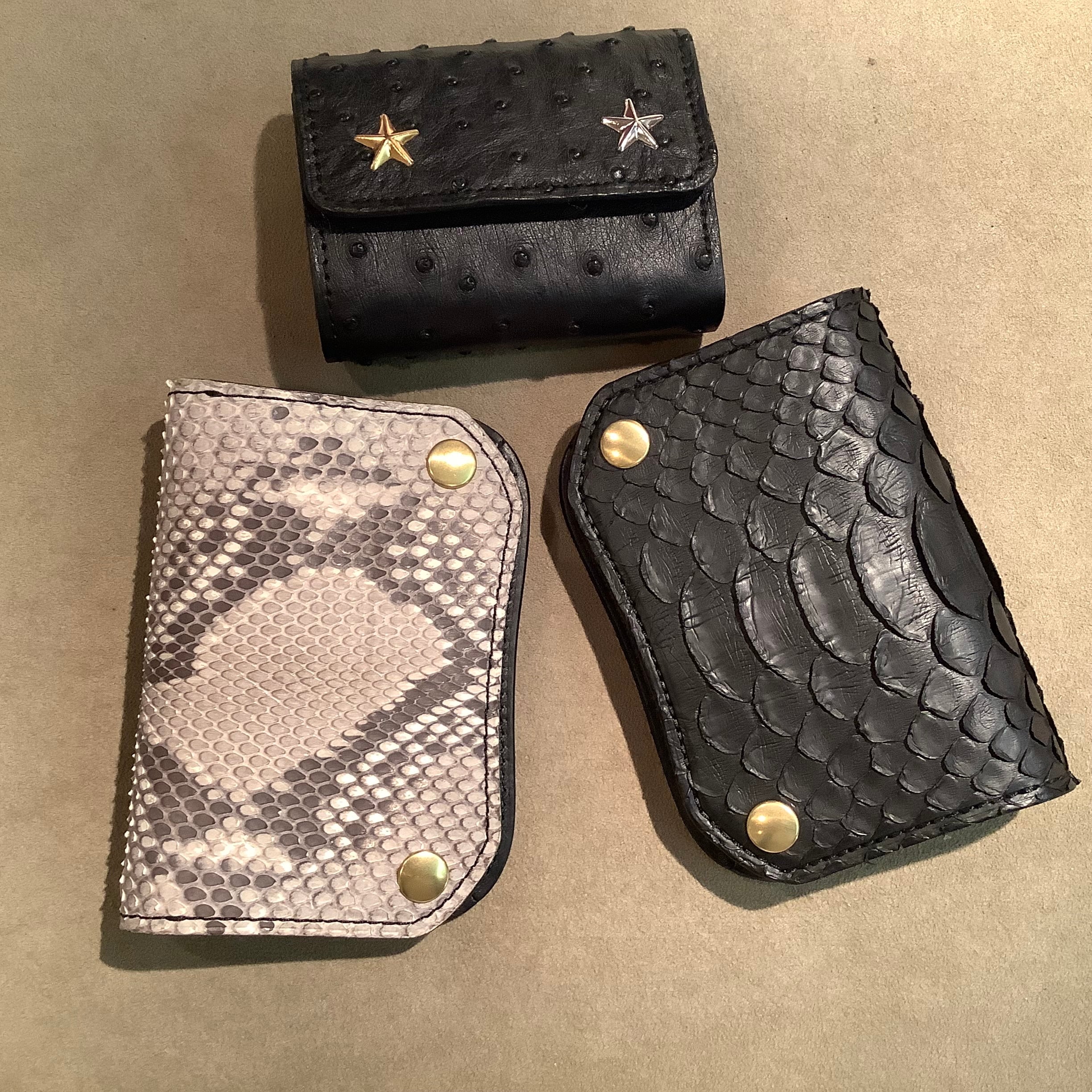 short tracker wallet custom Python パイソンカスタム 蛇革 ショート