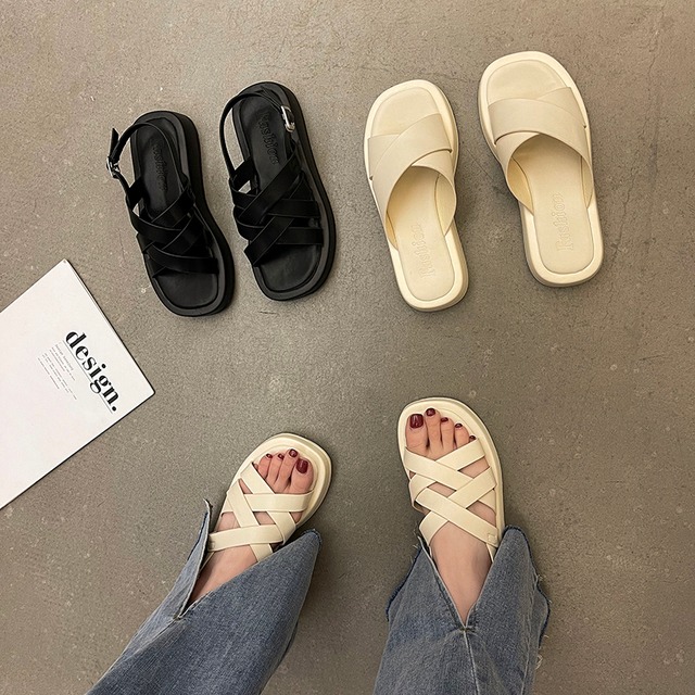 サンダルサマーレッド 靴 シューズ 夏物 部族の婦人靴21169612331