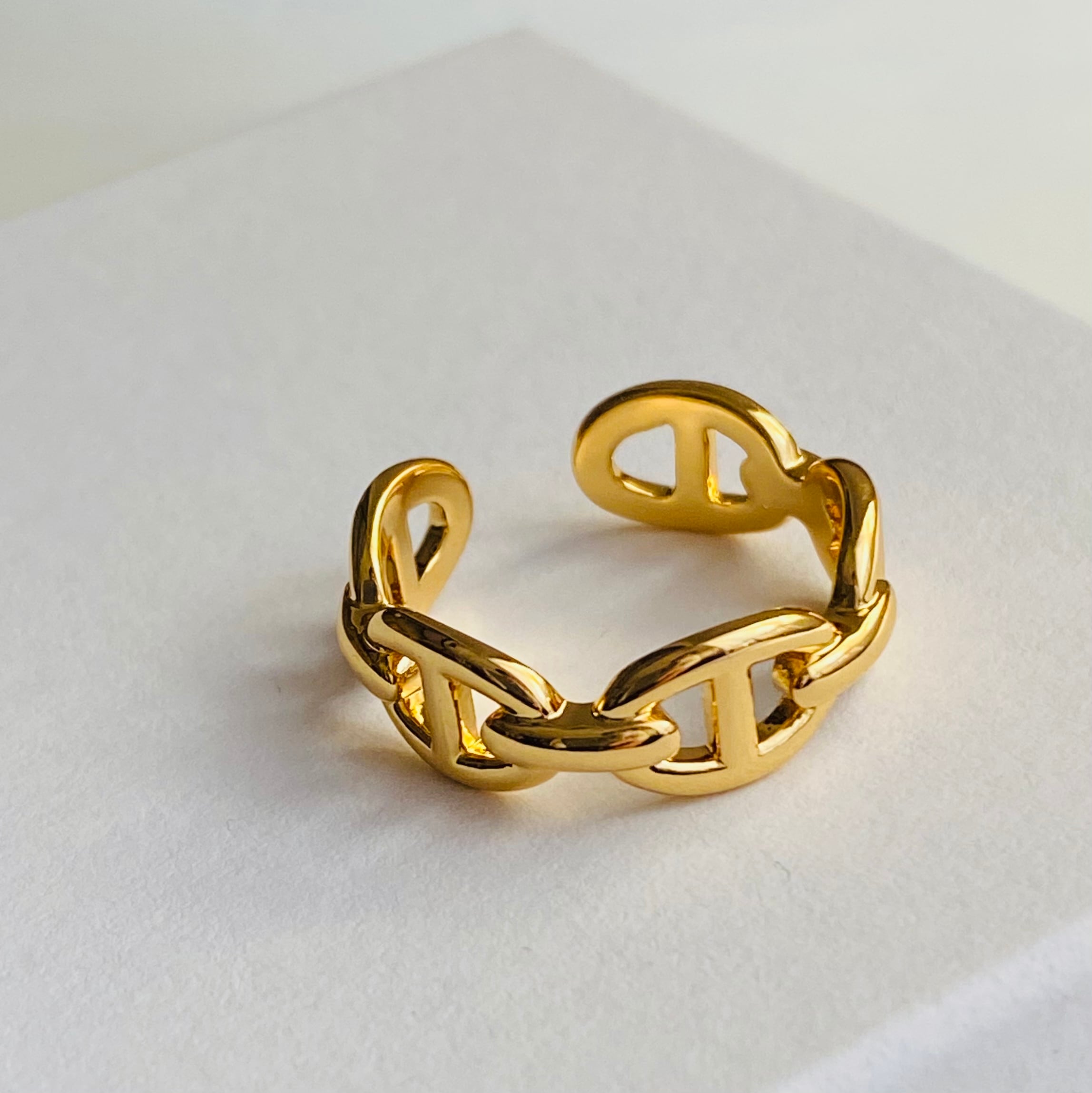 Chain ring + gold