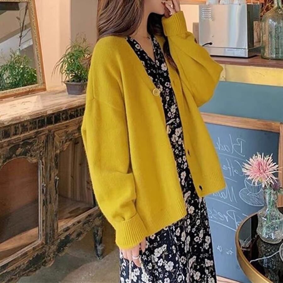 ワンピース レディース カーディガン フレアワンピース マキシ丈 長袖