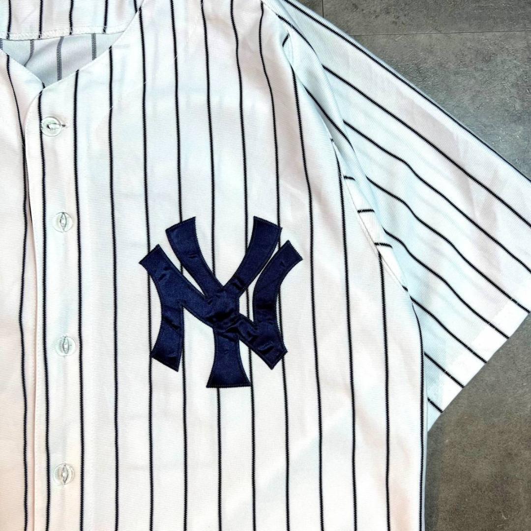 マジェスティック ヤンキース ゲームシャツ 50 L～XL相当 MLB 古着