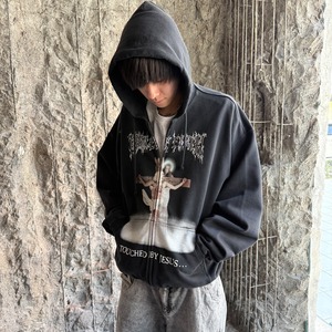 【VETEMENTS】COF JESUS ZIP-UP HOODIE