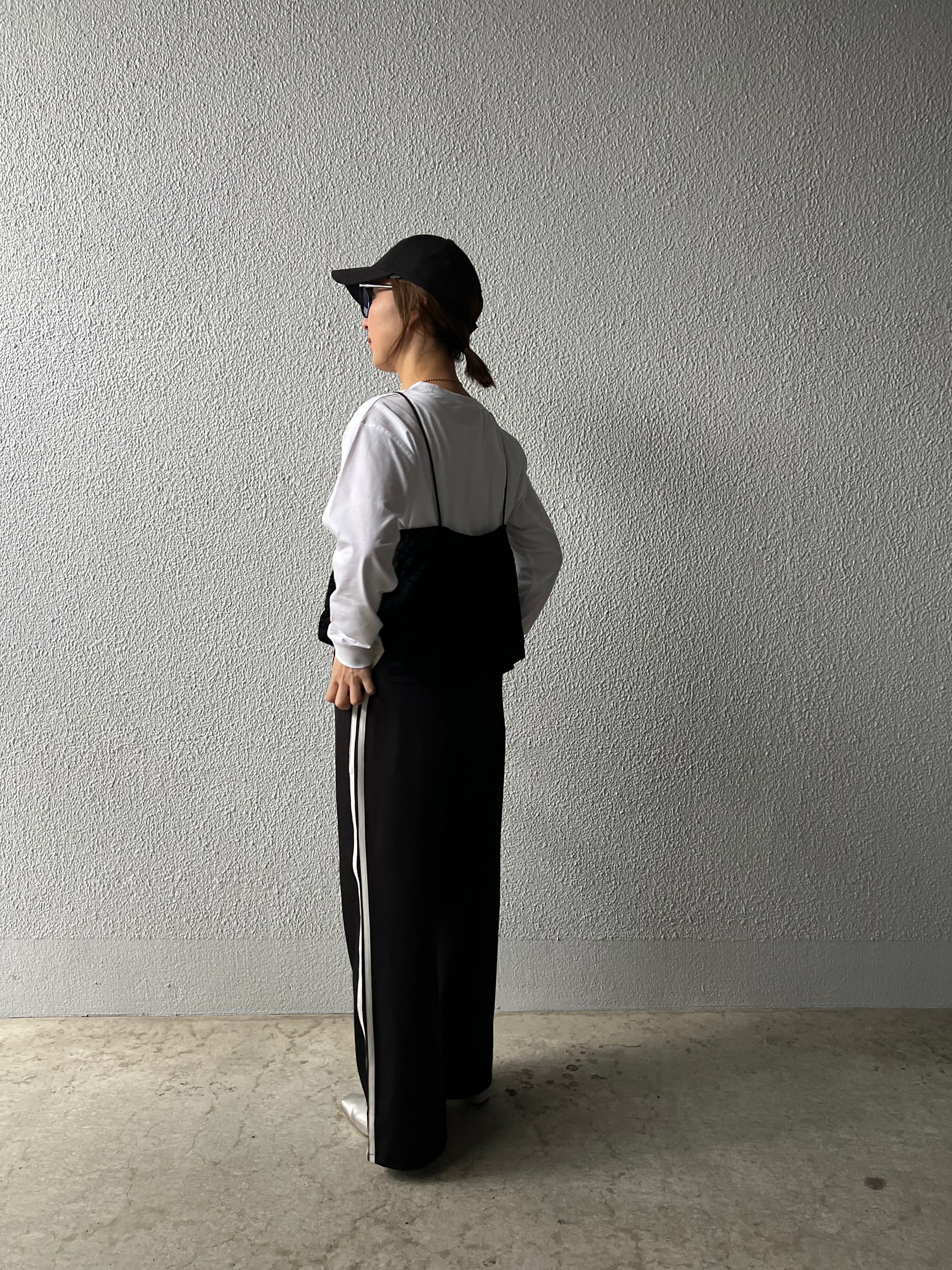 【SELECT】サイドラインジョーゼットパンツ