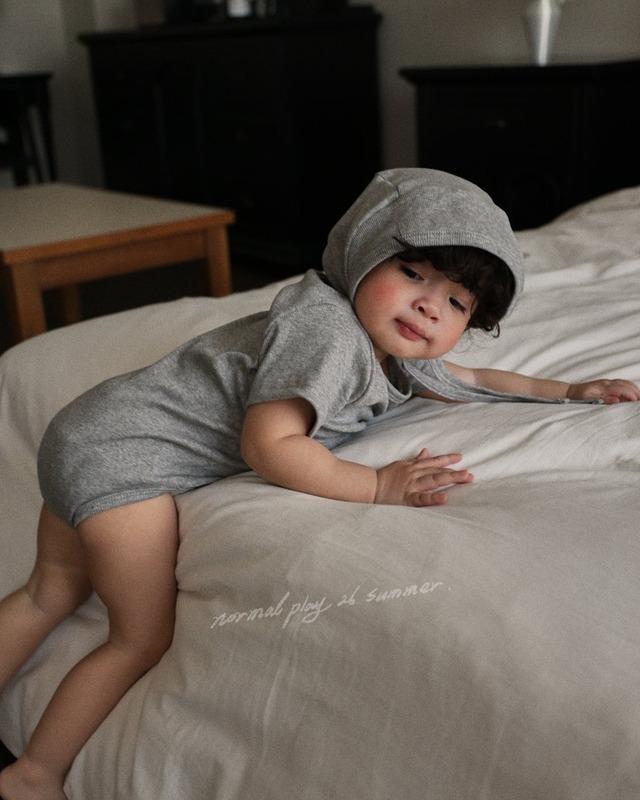 《予約》送料無料【normal play】Soft Rib Baby Suit