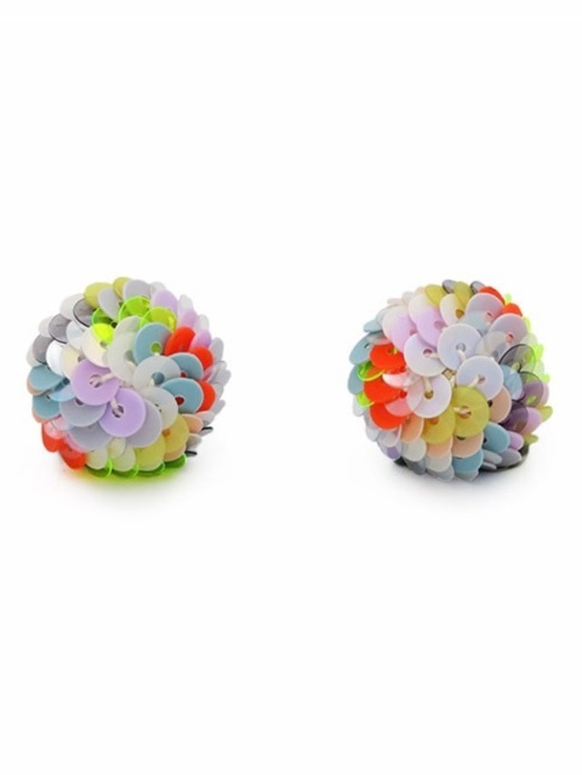 【asian dress】ART sequins pierce /earring SS