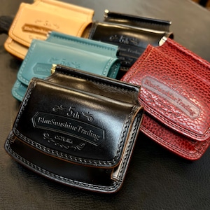 Bluesunshinetrading×6Tleatherworksコラボ【マネークリップ】Red