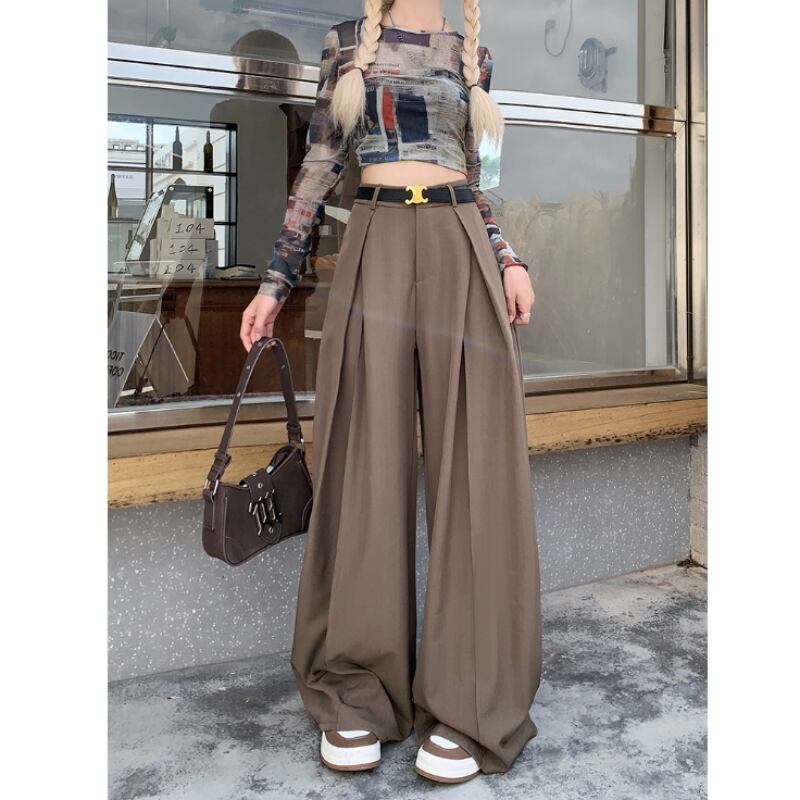 ハイウエストワイドレッグパンツ 00193