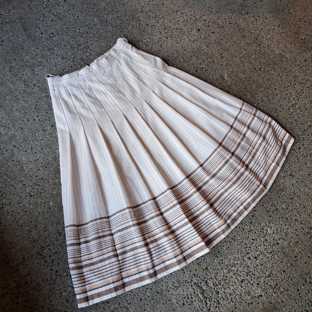 ストライプ ロングスカート used [205059]