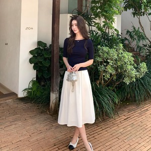 High Waist Flare A-Line Skirt【H00531】
