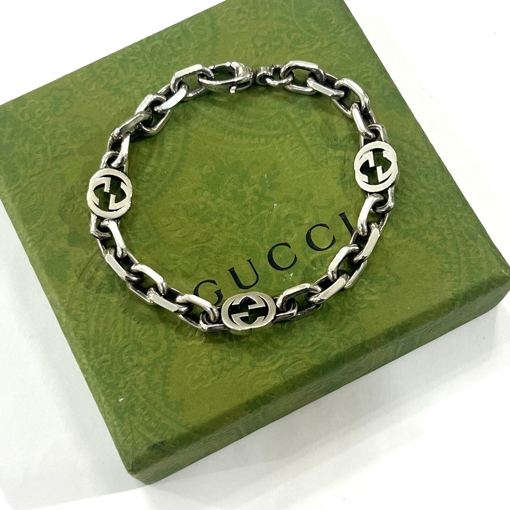 GUCCI】T 2792 グッチ インターロッキングG チェーンブレスレット