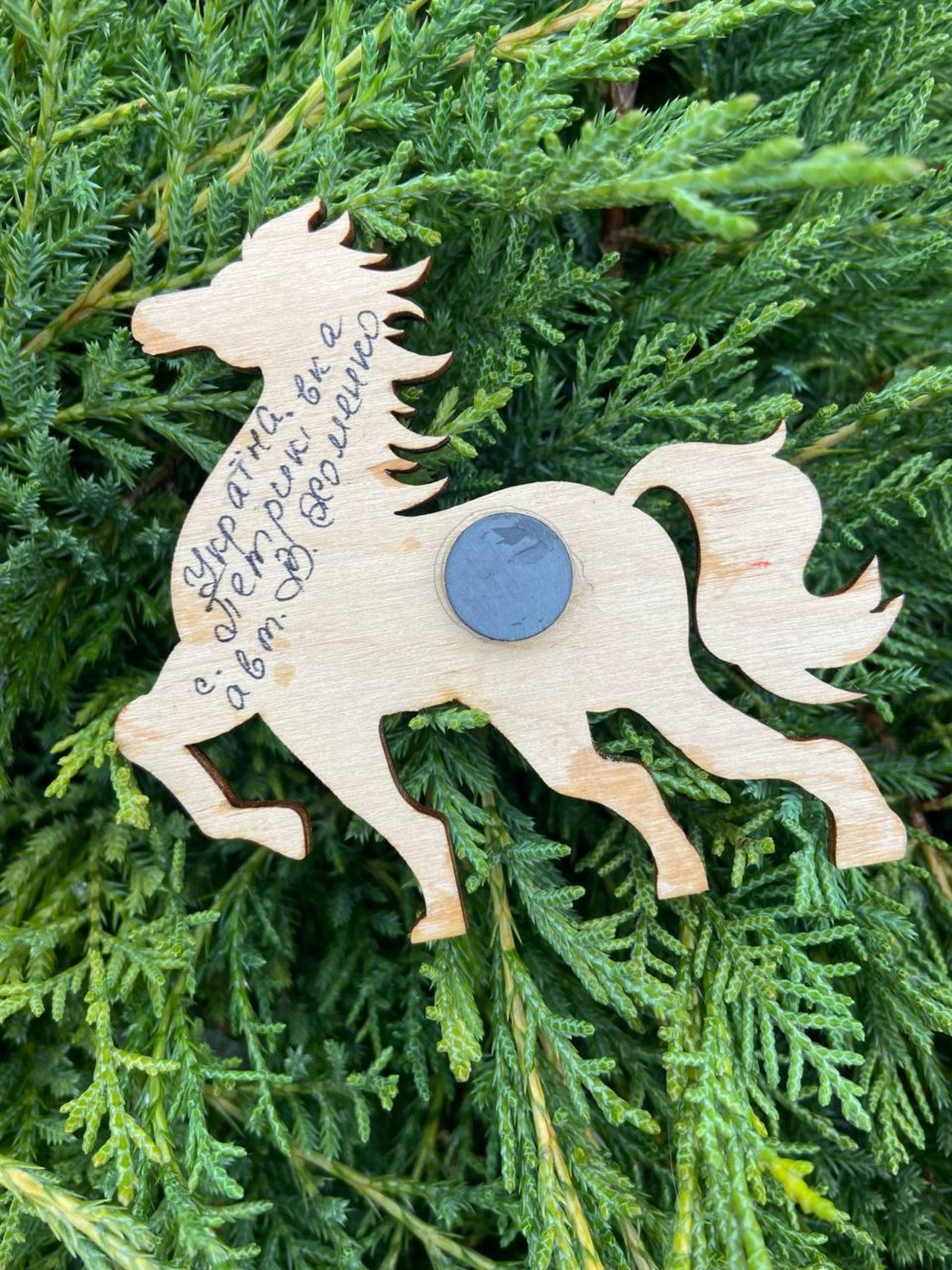 ペトリキフカ塗りのマグネット 2026/午年モデル　馬（Khomenko製作） - 5