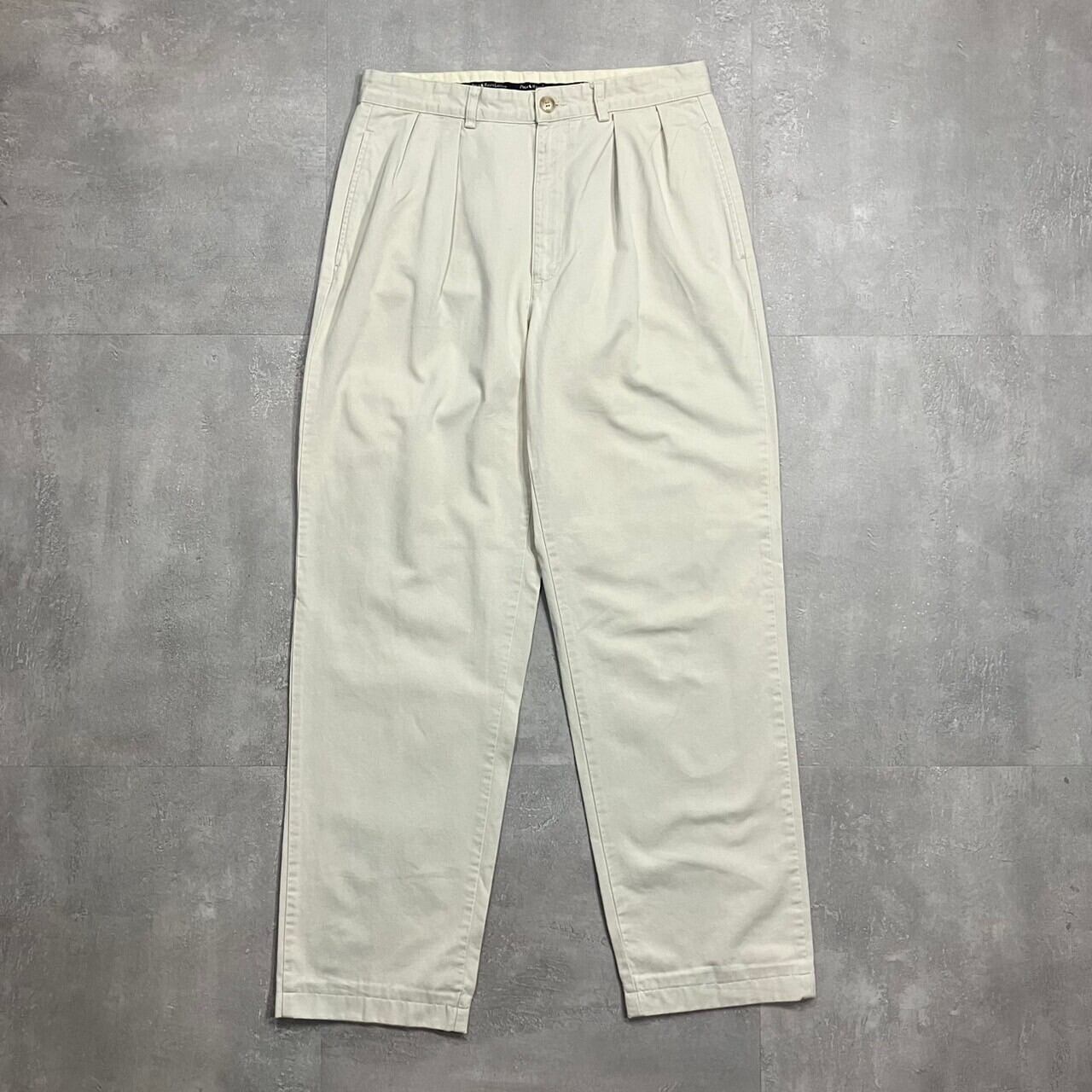 《実寸W33L31》POLO RALPH LAUREN ポロラルフローレン ツータック チノパンツ 90s no.3863