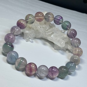 A66.優しい多彩なグラデーションフローライト・ブレスレット