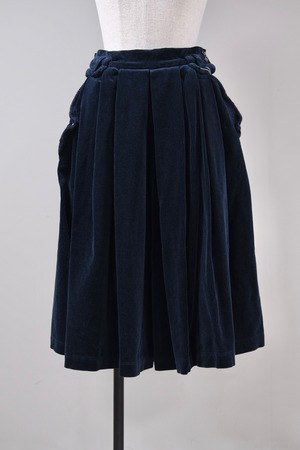 【Pillings】corduroy divided skirt