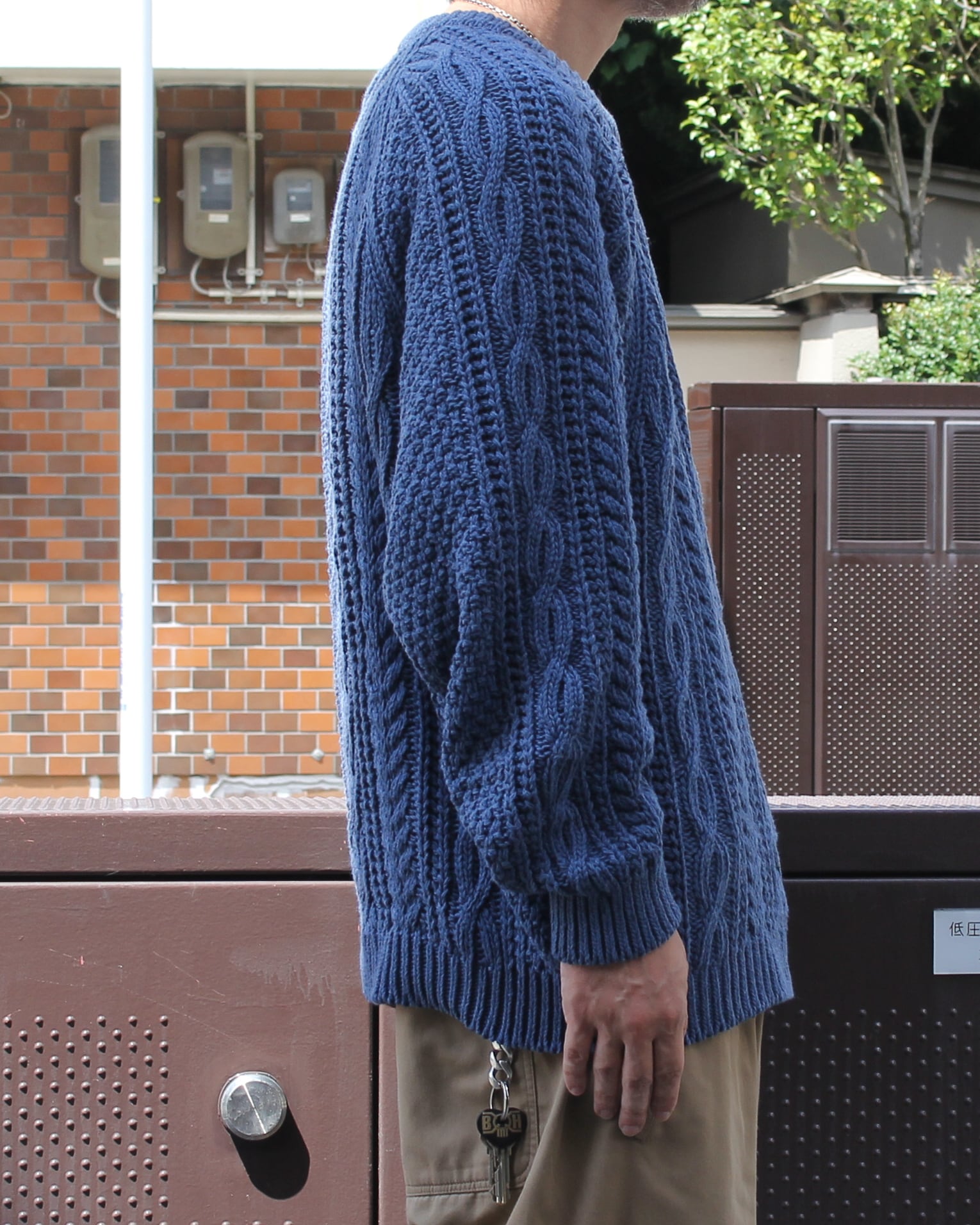 TRANSPORT FISHERMAN KNIT INDIGO | EACHTIME. / EZ DO MARKET