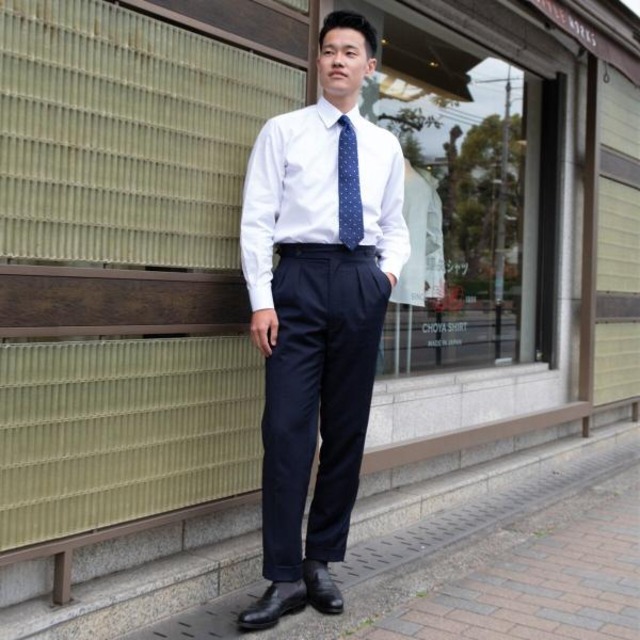 コストコ再販商品 U.P renoma メンズ 長袖 ドレスシャツ 襟45cm 袖丈86cm