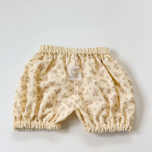 かぼちゃパンツ（ cream bouquet ）/ ハンドメイド ブルマ ベビー 赤ちゃん 韓国生地
