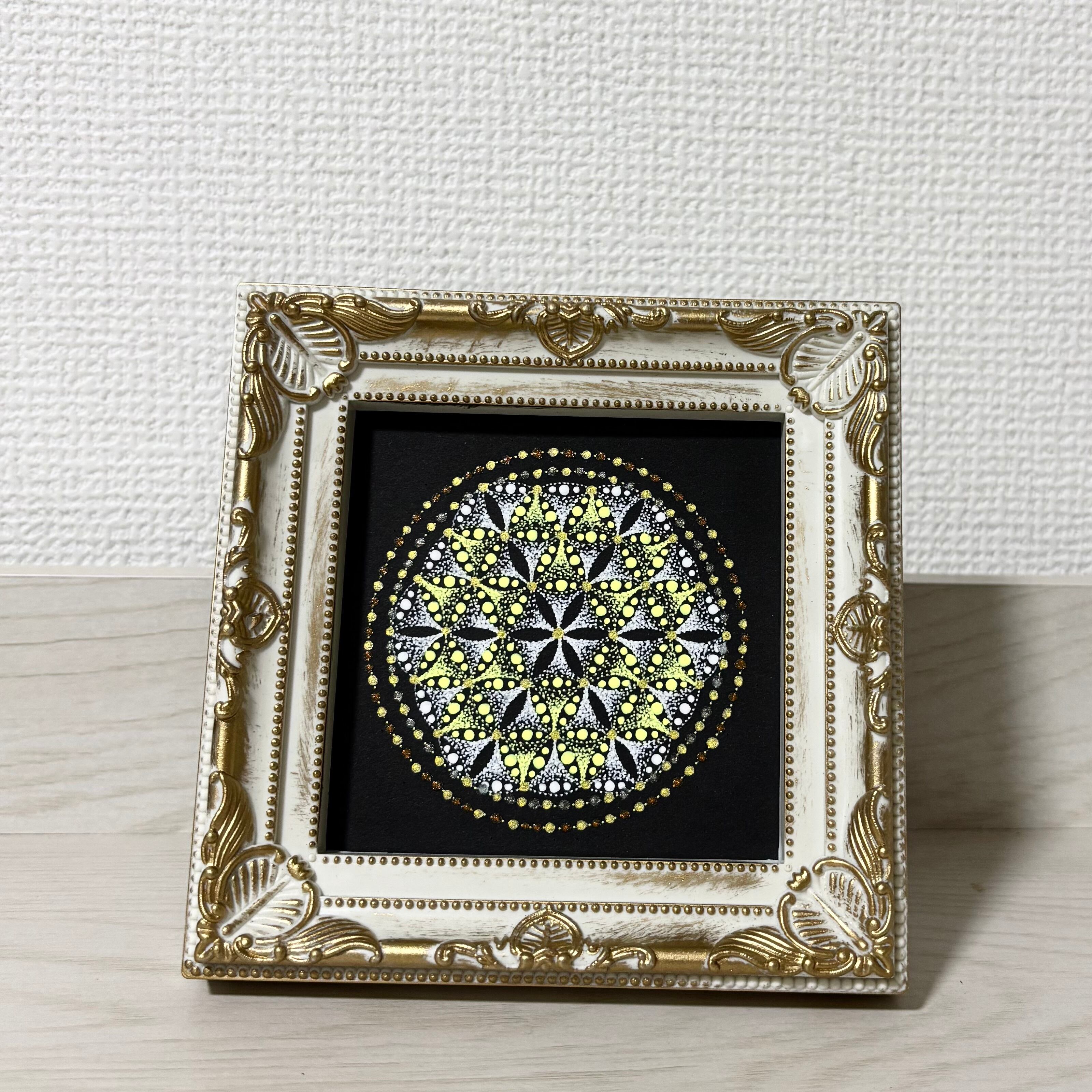 青のフラワー・オブ・ライフ（12㎝角） | 道ひらき曼荼羅by藤本明子