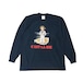 22AW Vintage Style Long T-shirt "Foreign Girl"(Navy)