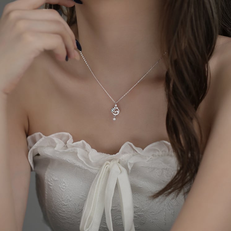 オリジナルK18ネックレス ジルコン レディース シンプル上品 | Daimaruya