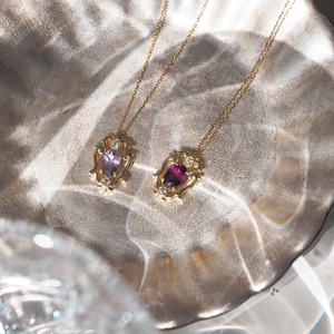 ロードライトガーネットK18YGペンダント【WEB限定】34032