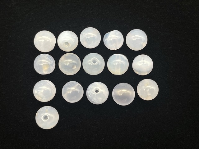 ハンドメイドビーズ素材セット（ブルーカルセドニー）