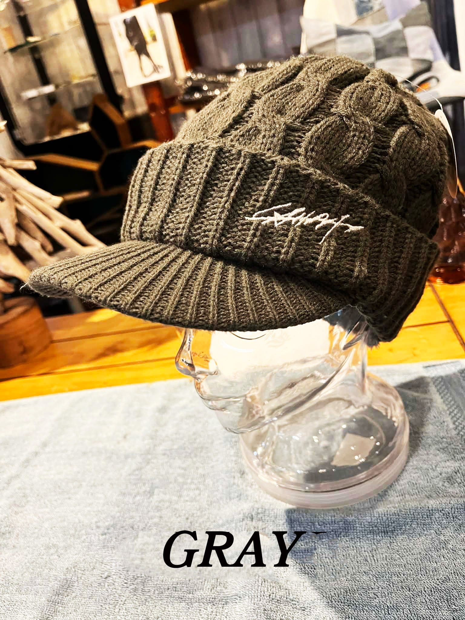 残りわずかです！】LAHM Brimmed knit / LAHM ツバ付きニットキャップ