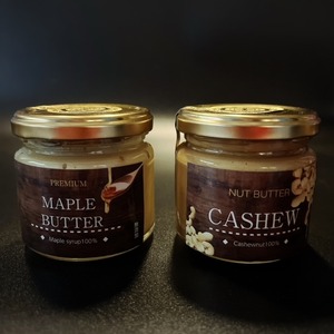 Maple butter（メープルバター）＆カシューナッツ100％カシューナッツバター