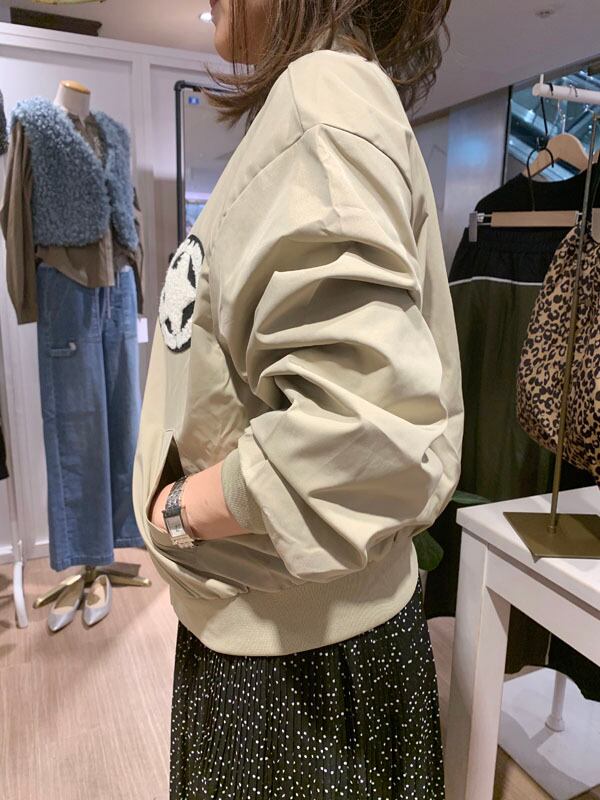 スターワッペンブルゾン［Color:ベージュ］ | TK-LAND -韓国