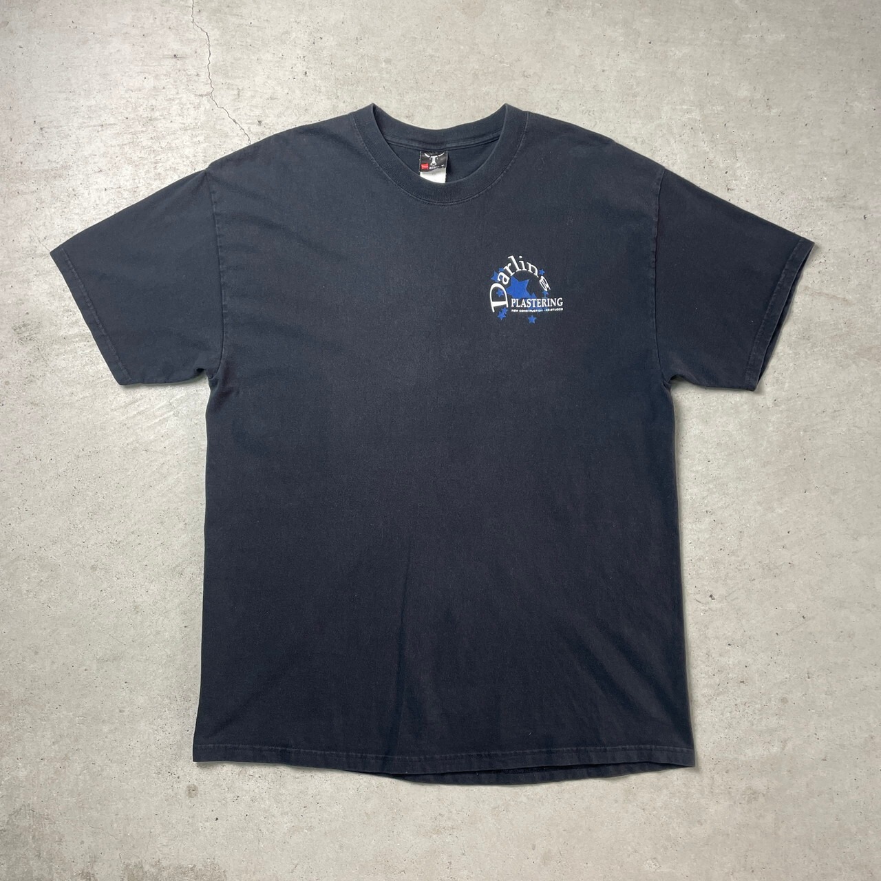 Darling PLASTERING 企業 アドバタイジング バックプリントTシャツ 