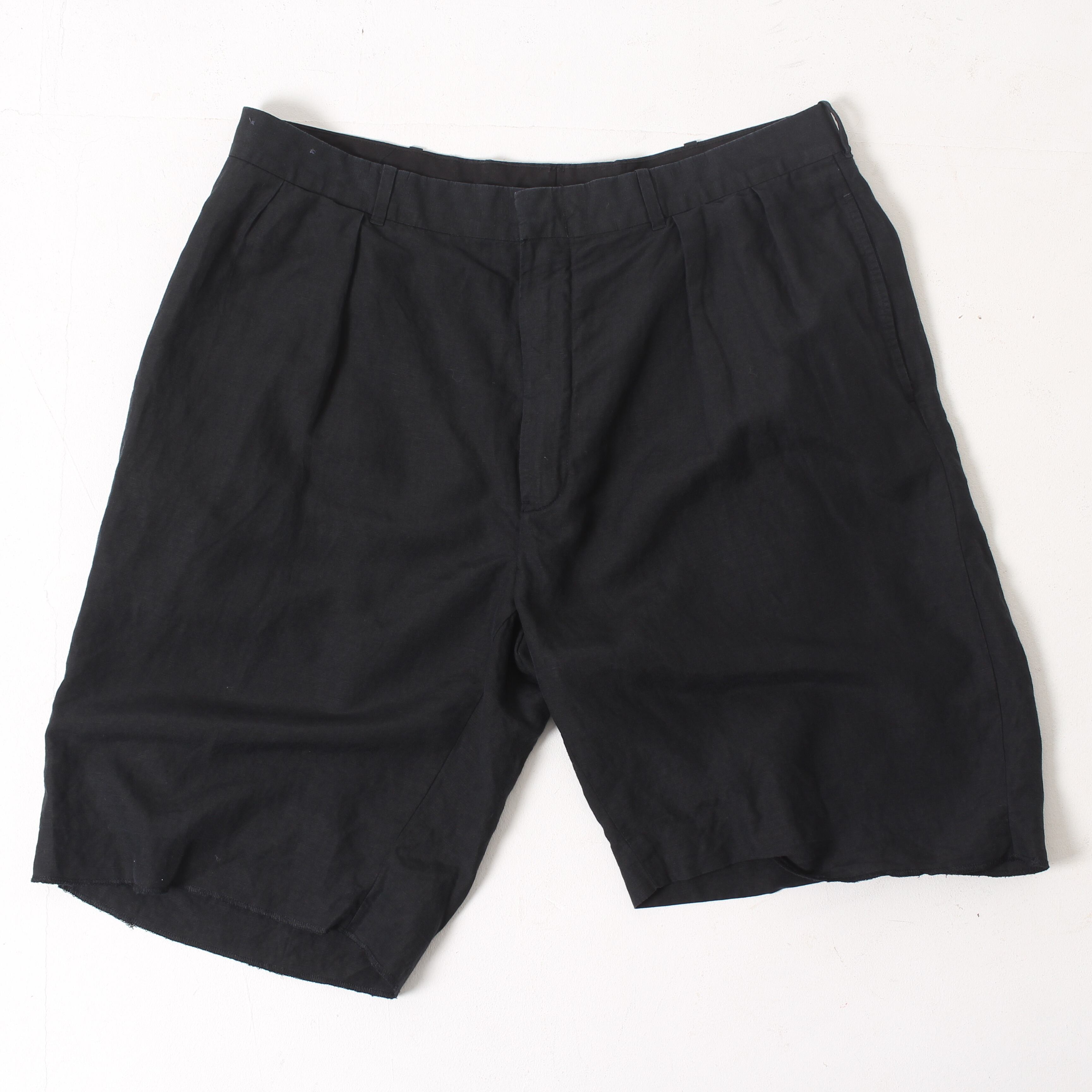 1990s～Polo by Ralph Lauren BLACK LINEN SHORTS W38 | FRUiT VINTAGE