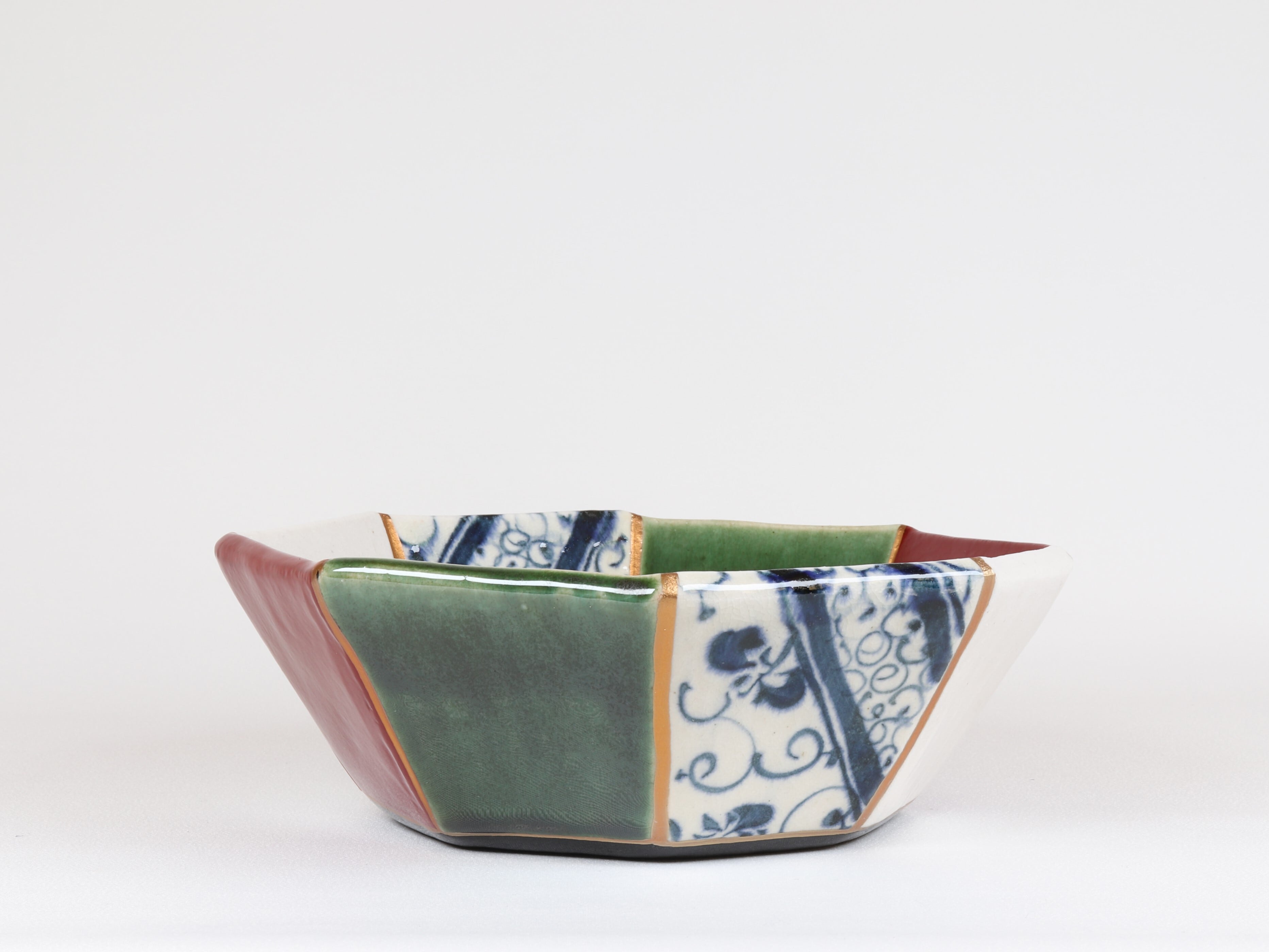 漆陶 つなぎ 八角鉢小 | 宗山窯