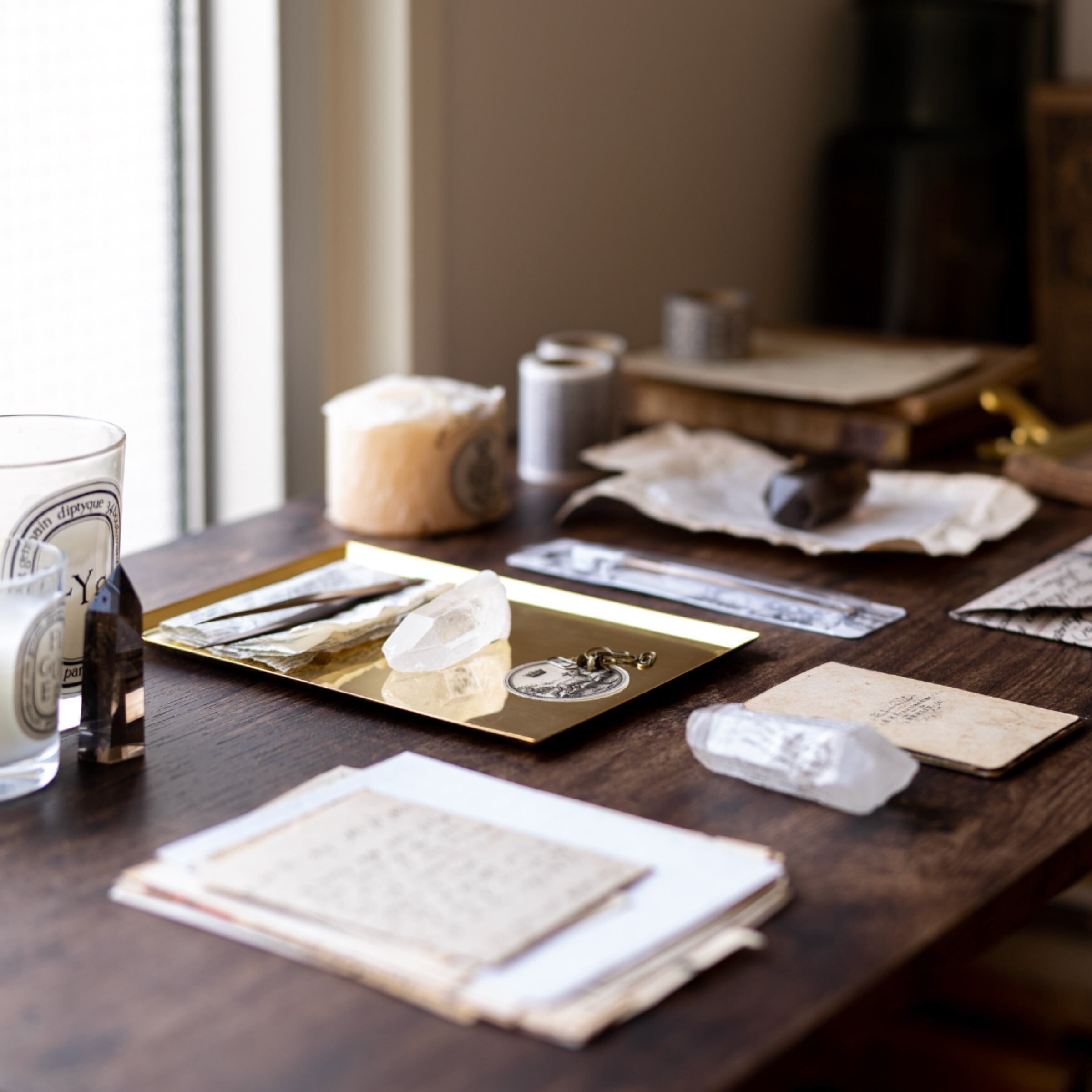 ブラスソートトレー レクタングル 真鍮 ヨーロピアン アンティーク