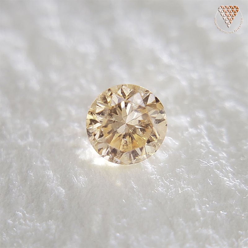 0.070 ct Fancy Light Orange Yellow I1 天然 オレンジ イエロー