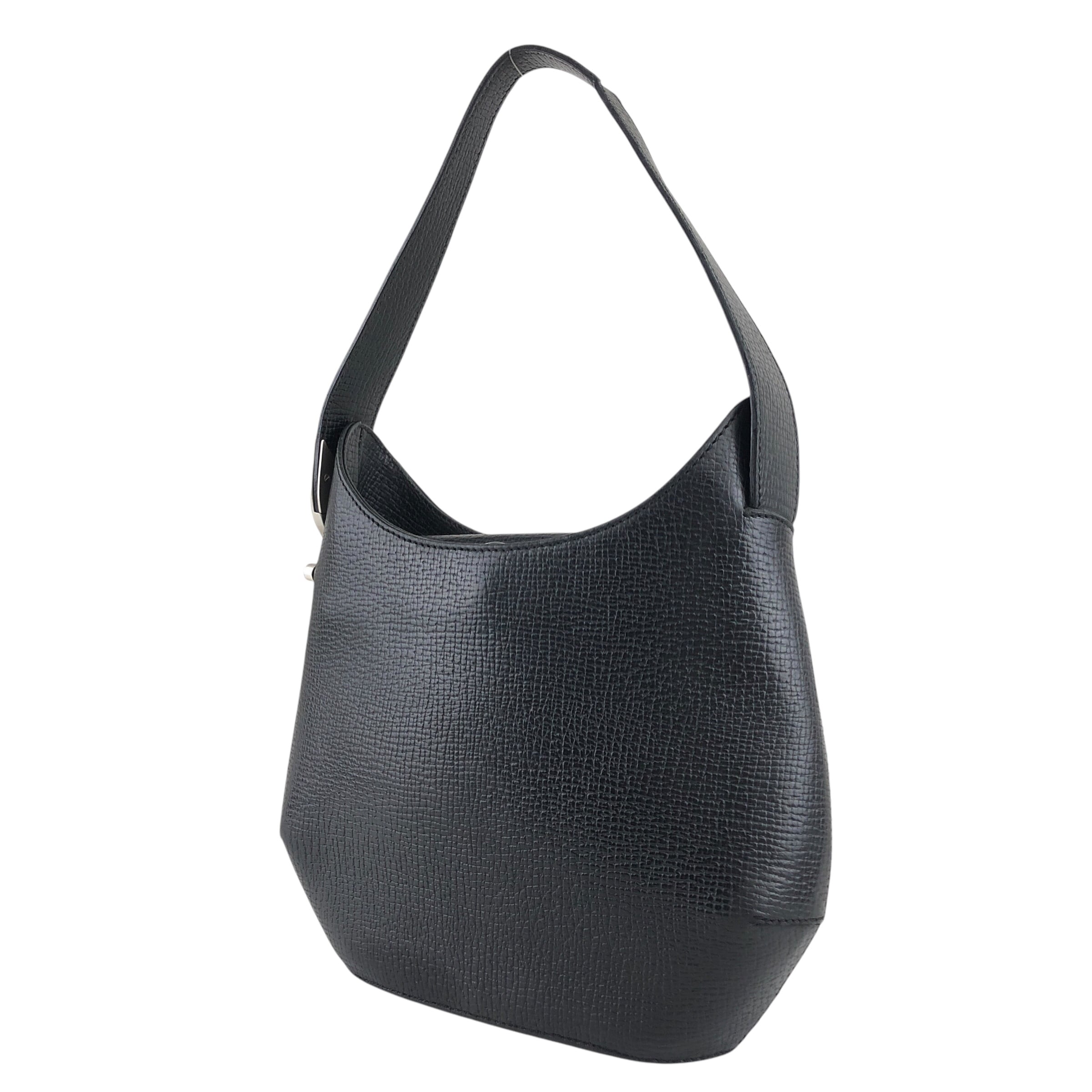 LOEWE ロエベ ショルダーバッグ ブラック ロゴ レザー ワンショルダー