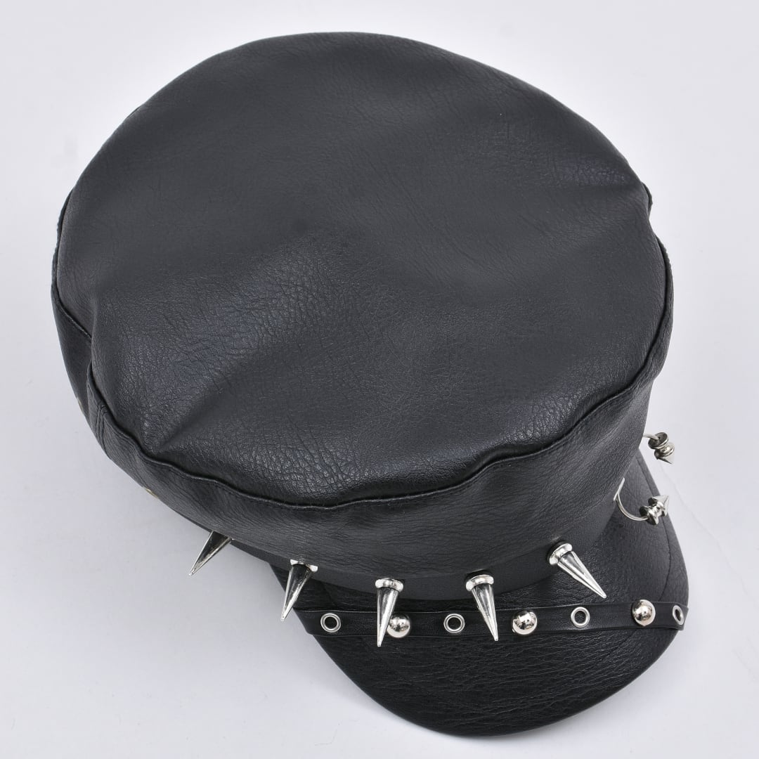 1/5新着】スパイクベルトレザーキャスケット | VOLCAN&APHRODITE
