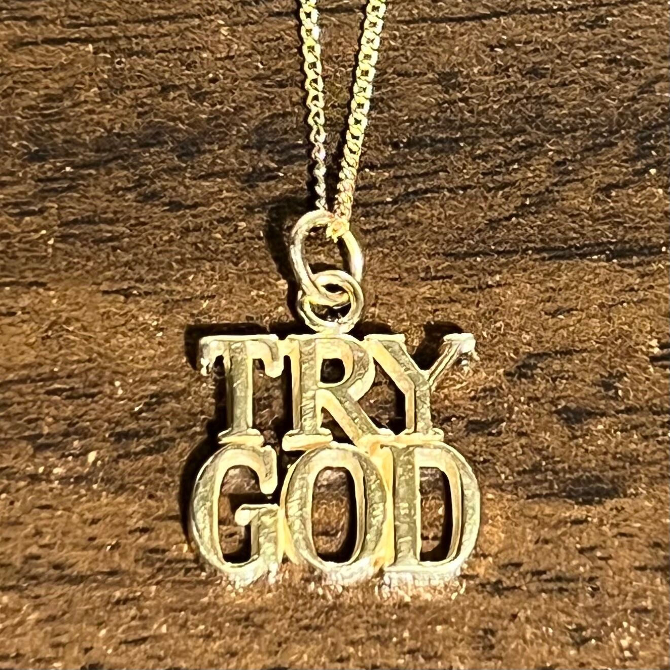 VINTAGE TIFFANYティファニー TRY GOD 14金 ネックレス