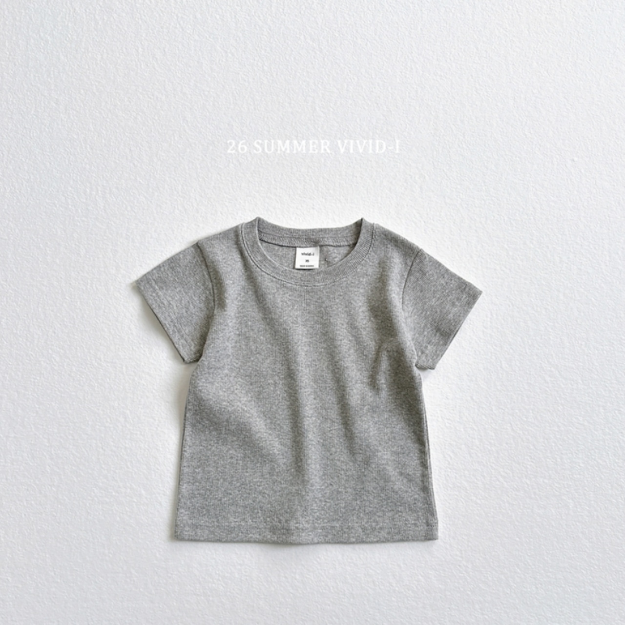 【取寄/韓国直送】VIVID-I 26/SM リブラベルTシャツ|夏服|韓国子供服