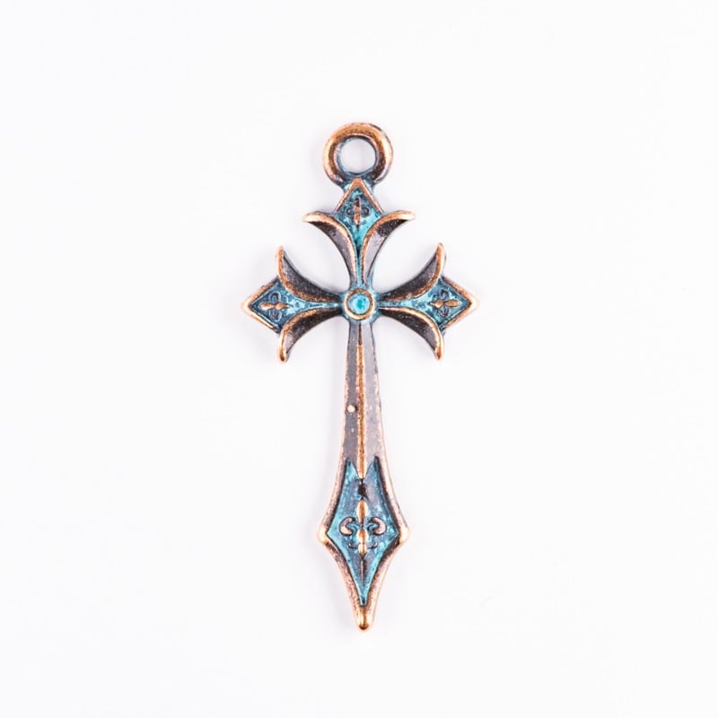 ヴィンテージ風クロスチャーム