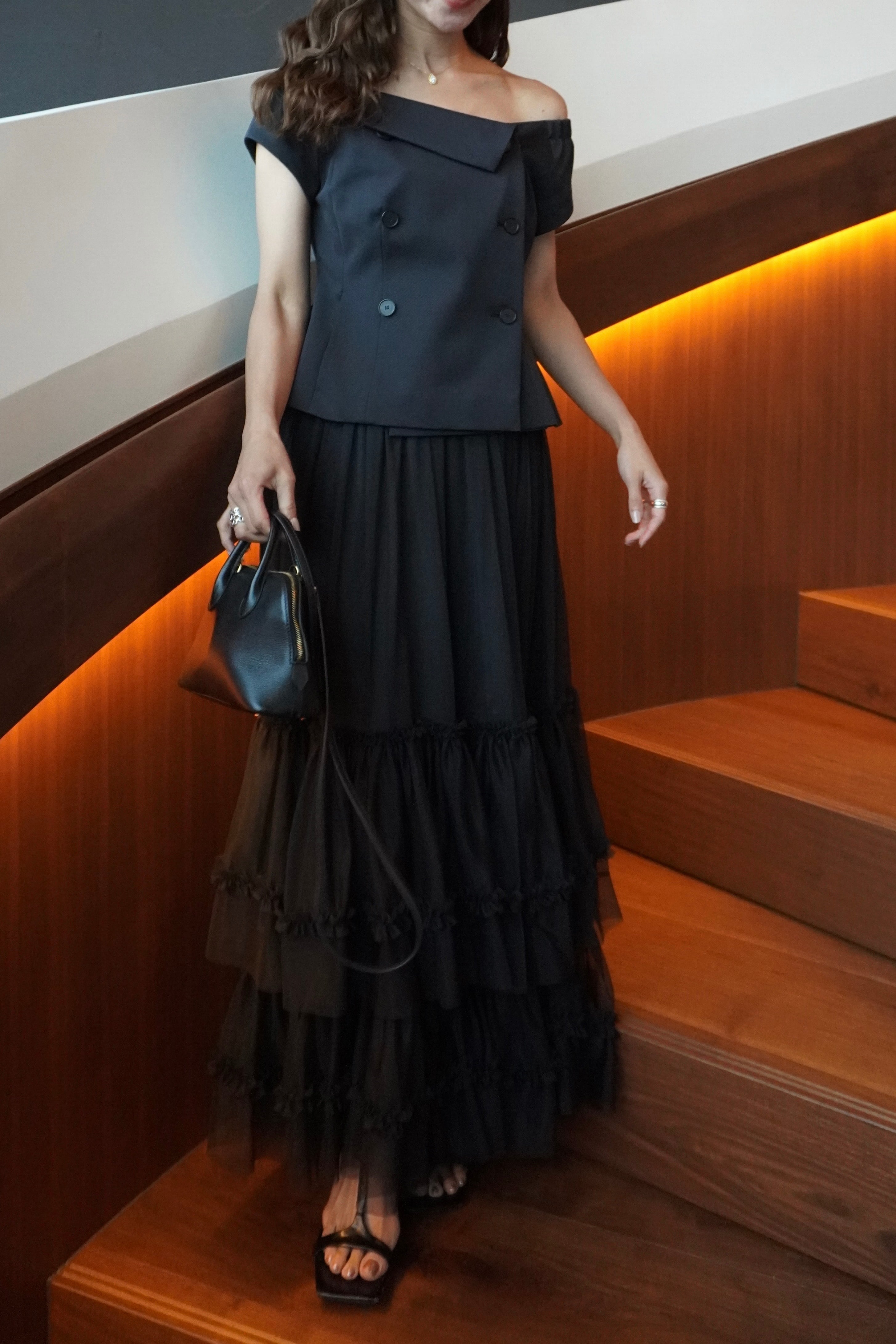 tulle skirt / black 6/18 21:00～再販(即納) | HYEON