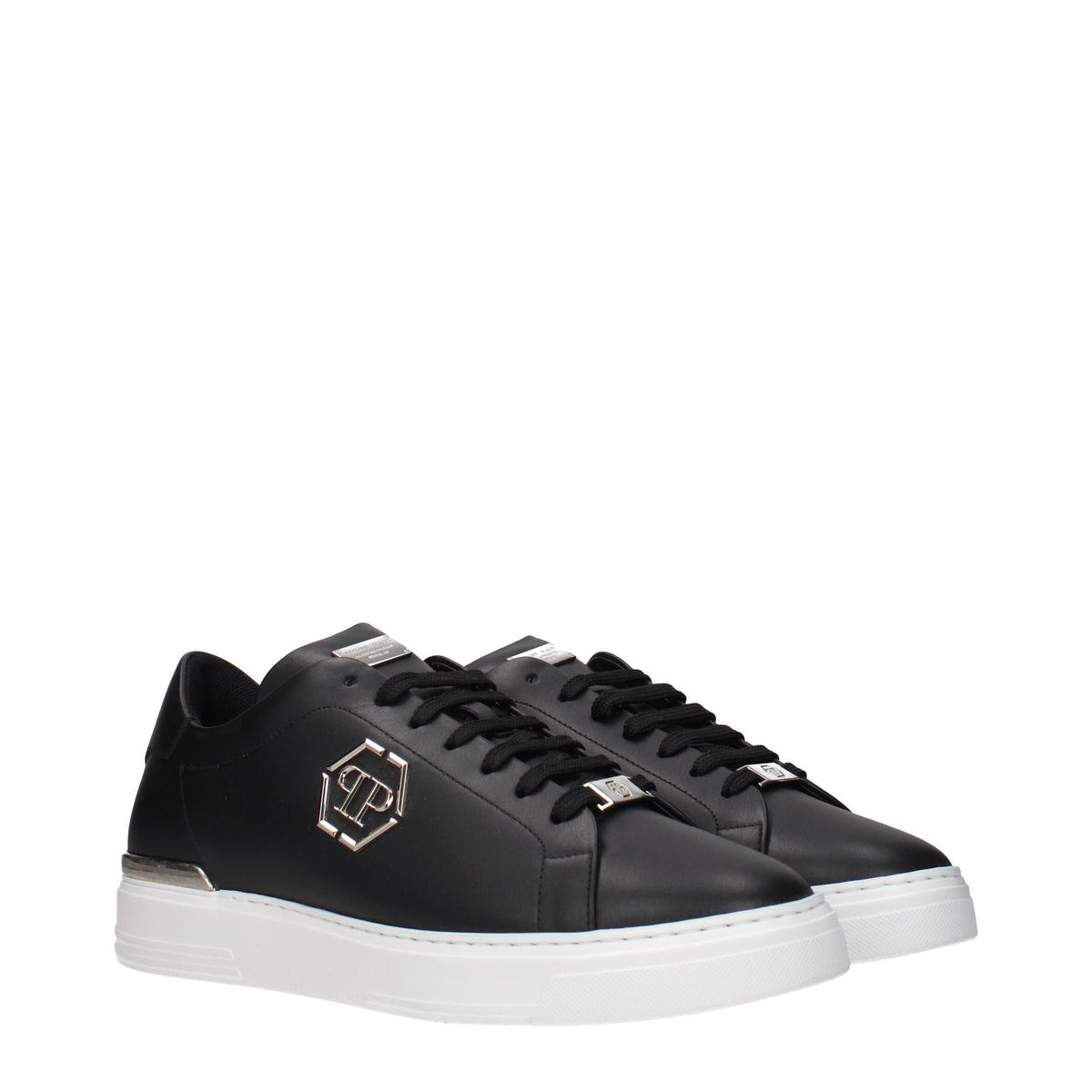 PHILIPP PLEIN フィリッププレイン メンズ スニーカー レザー ブラック
