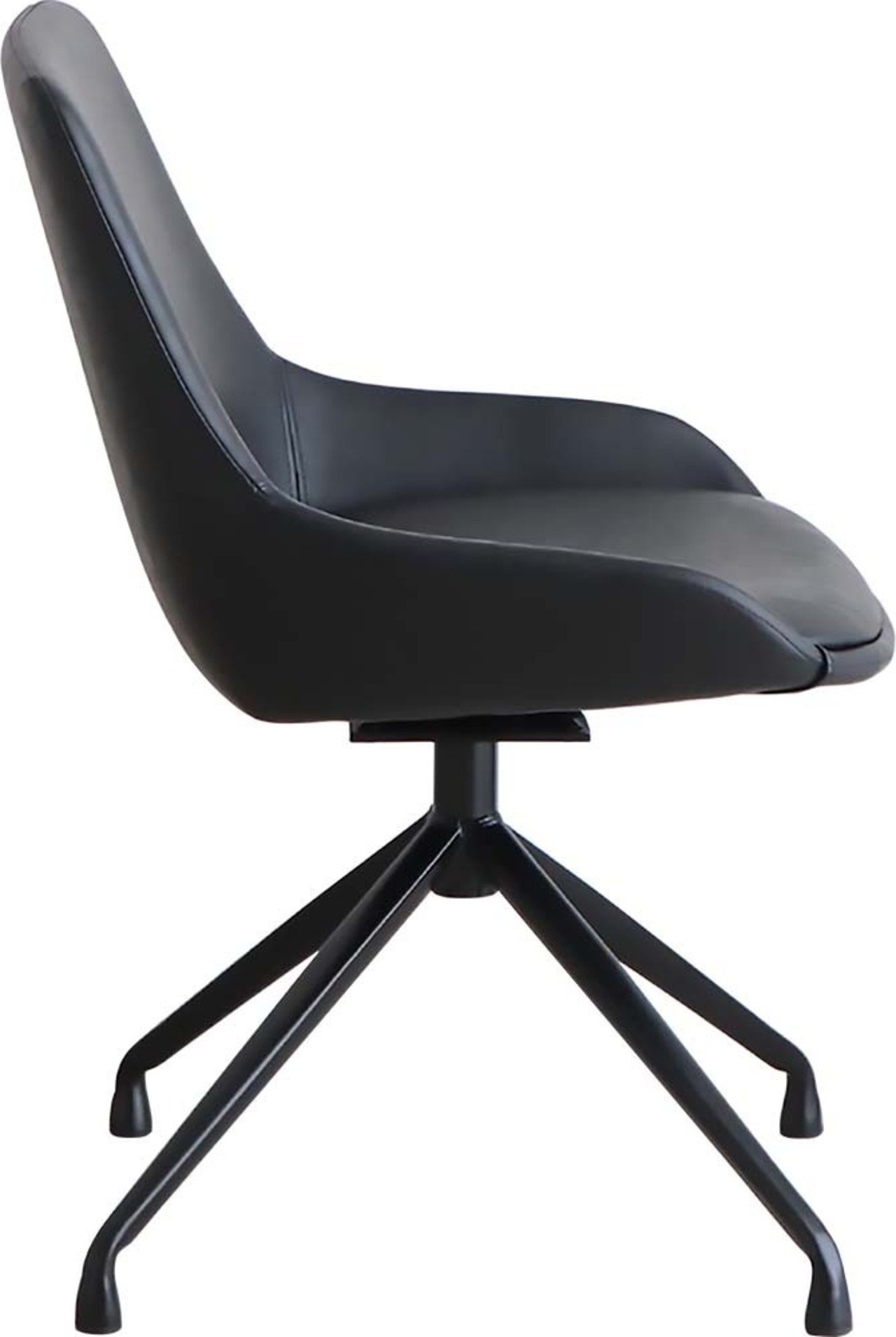 スタイリッシュなレザー調ダイニングチェア