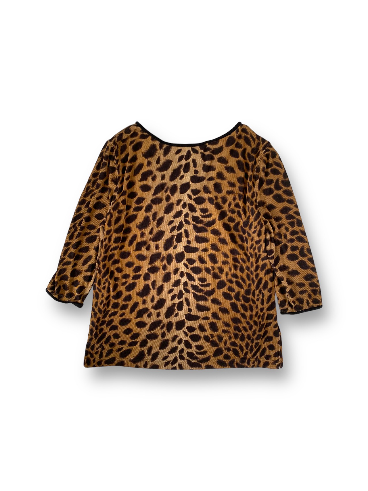 Leopard pattern design neck top