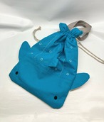 【売約済み】ジンベイザメ　上履き袋｜とりさん工房ーかわいいハンドメイドポーチ