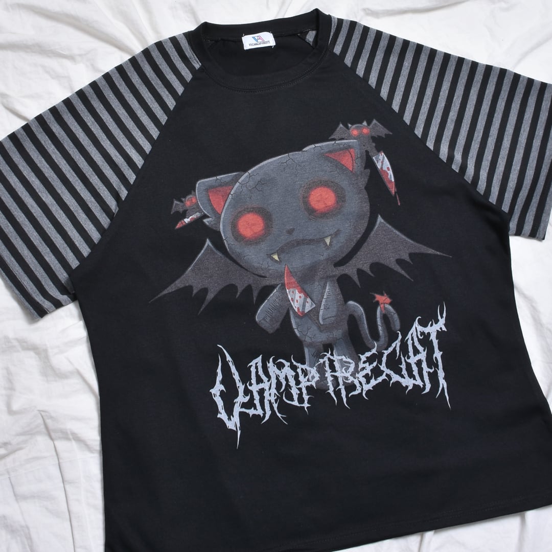 新作】VampireCatラグランTシャツ | VOLCAN&APHRODITE 公式通販