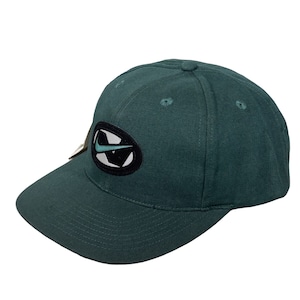 【Dead Stock】90s NIKE ナイキ ベースボールキャップ 帽子 緑/Green ロゴ スウッシュ スナップバック VINTAGE タグ付 新品 未使用