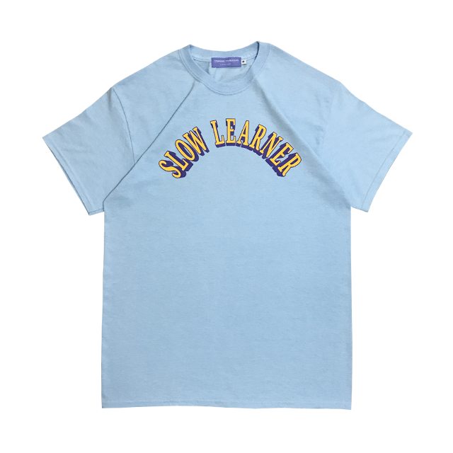 "SLOW LEARNER" Tee LIGHT BLUE