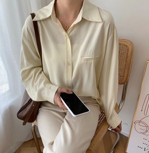 スラッシュポケットブラウス　AJ2205-603